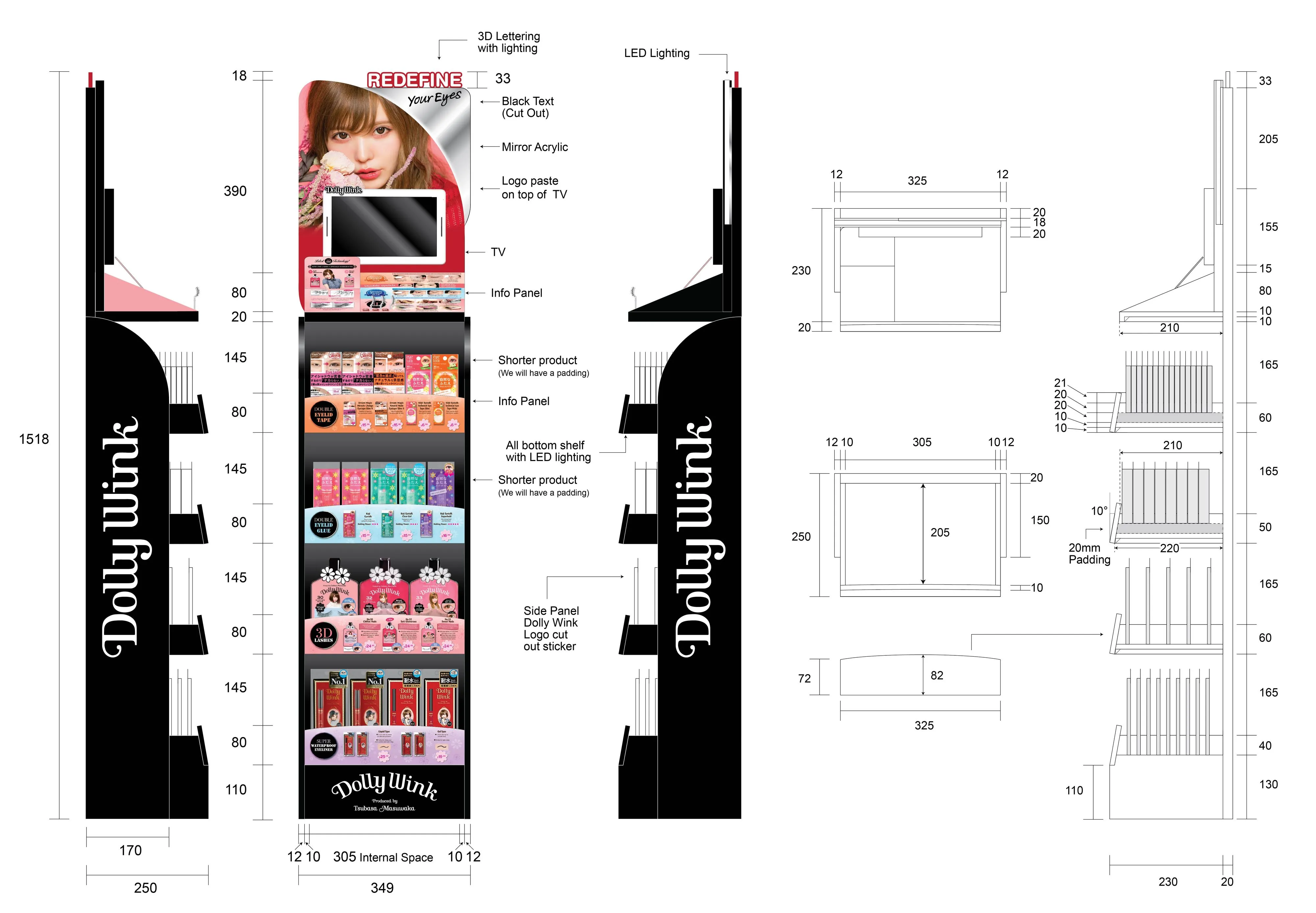 DollyWink Standee for Dolly Wink