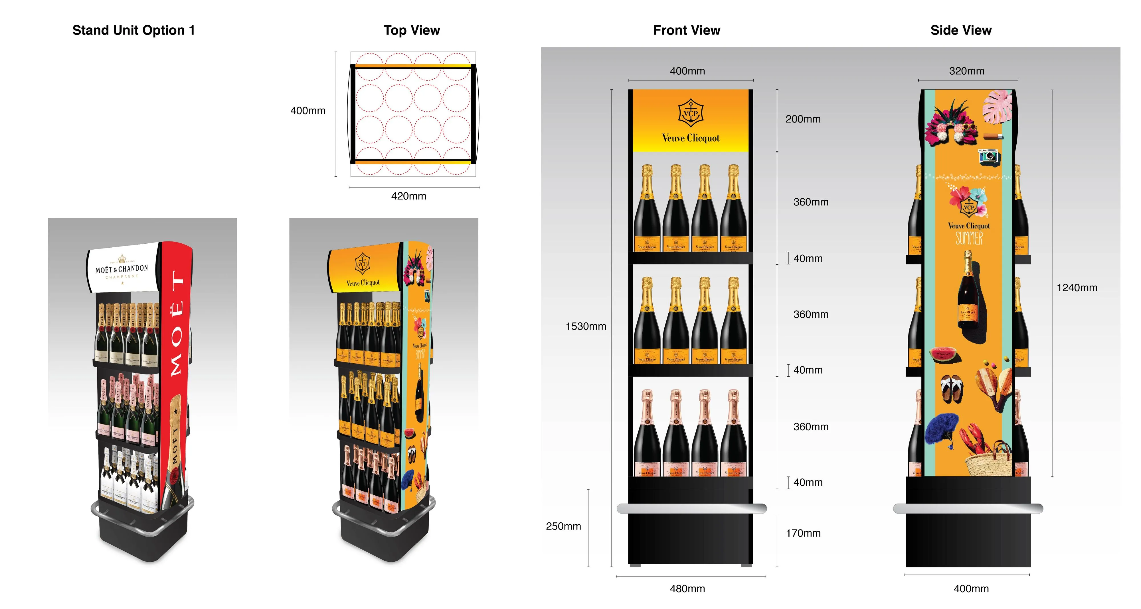 Stand Unit for Moët Hennessy Diageo